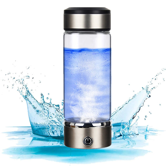 Hydrogen Water Bottle, Portable Hydrogen Water Generator,Water Purifier,Hydrogen Water Ionizer Machine, Hydrogen Water Bottle Generator USB Portable Hydrogen Water Maker Machine 360Ml